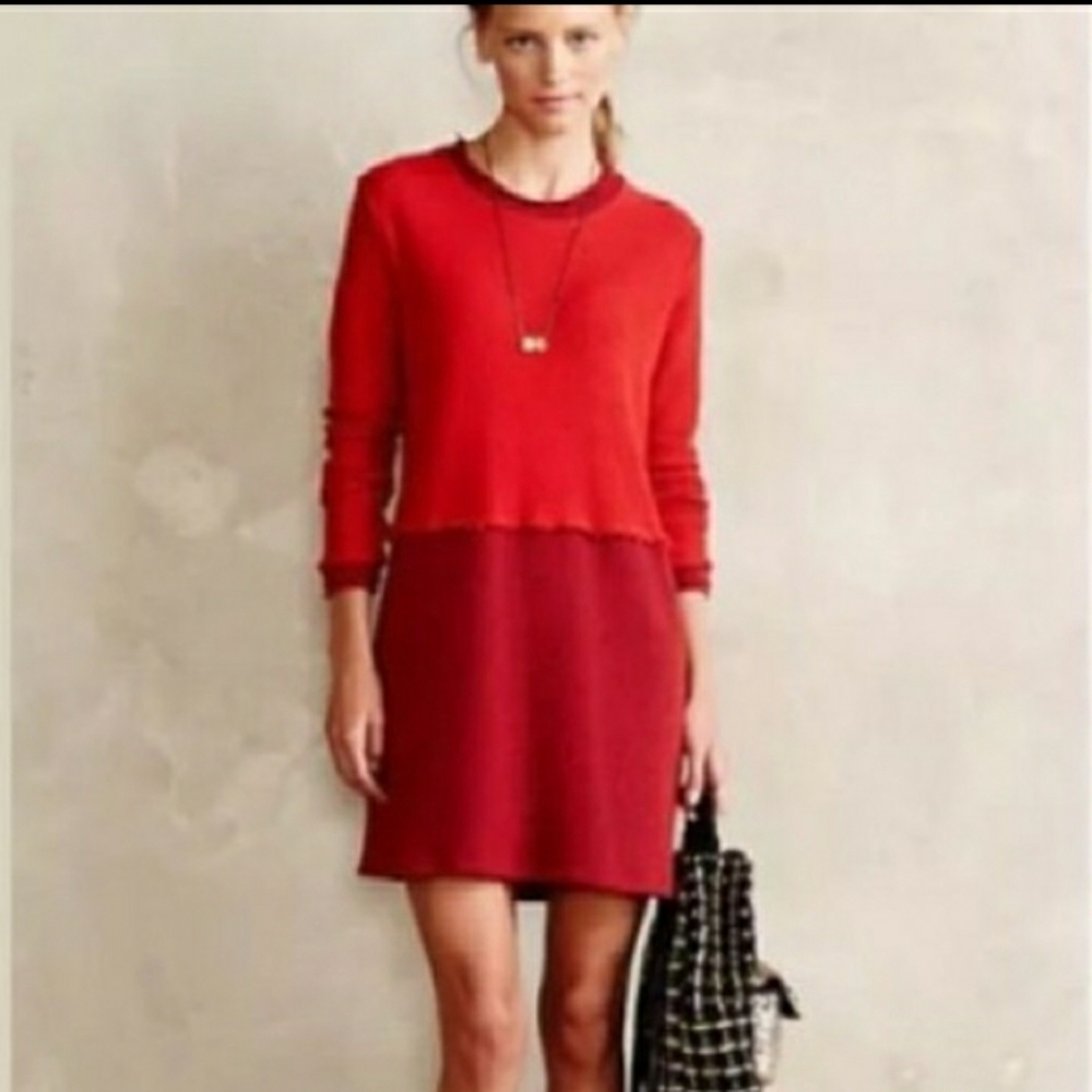 Anthropologie Amadi Red Dress